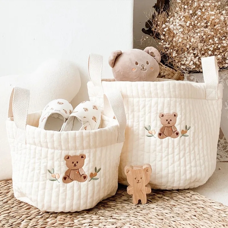 Diaper Bag Backpack - INS tas bayi beruang lucu bordir