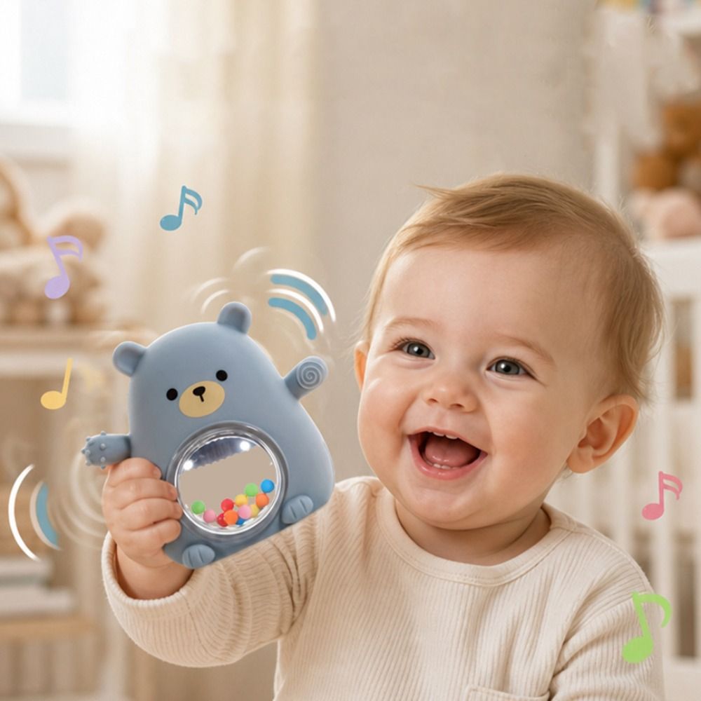Teething Mitten Baby - Mainan Gigitan Bayi Silikon Bentuk Beruang