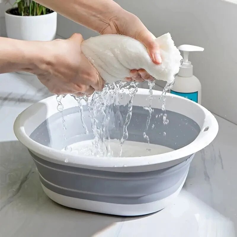 Wastafel plastik lipat portabe - Baby Bath Tub Foldable ulasan dan harga