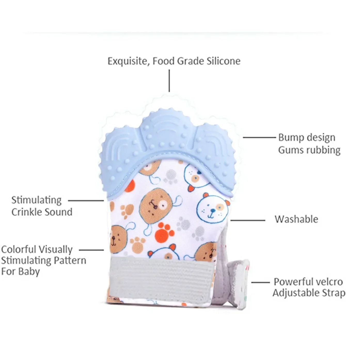 Sarung Tangan Silikon Tumbuh G - Teething Mitten Baby ulasan dan harga
