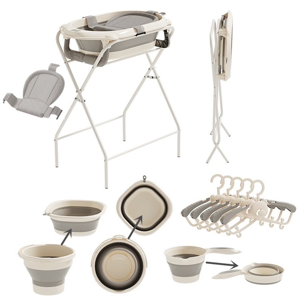 Set Mandi Bayi Lipat Serbaguna - Baby Bath Tub Foldable ulasan dan harga