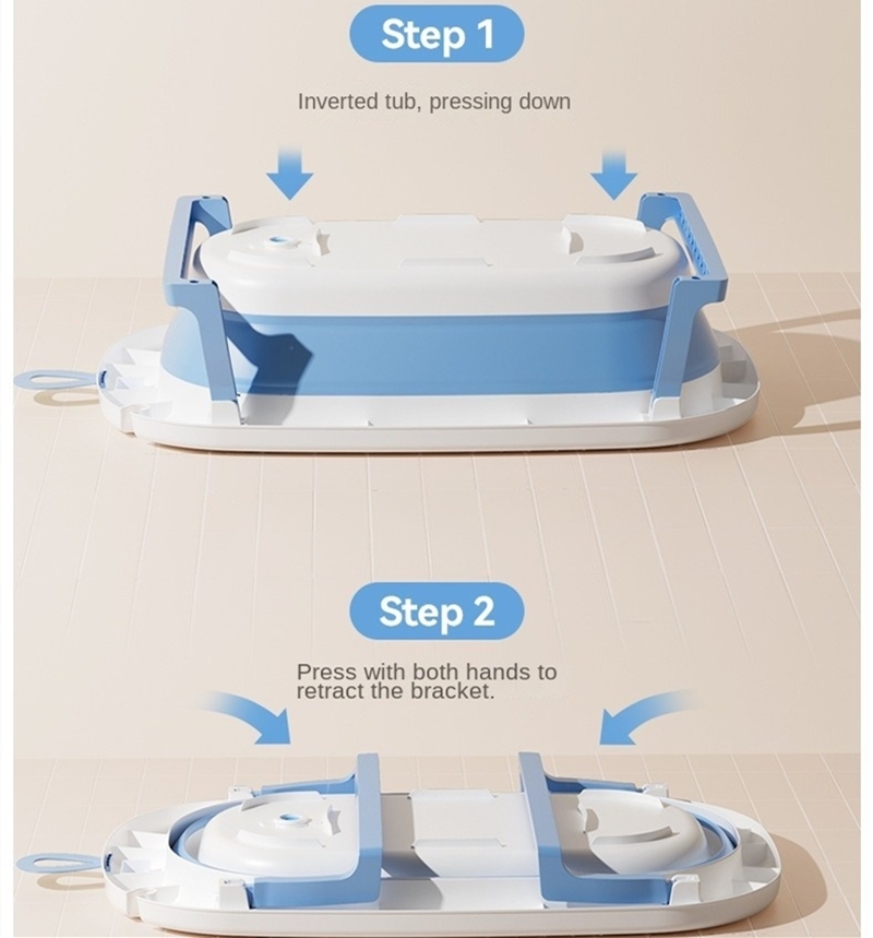 Bak Mandi Bayi Lipat dengan Su - Baby Bath Tub Foldable ulasan dan harga