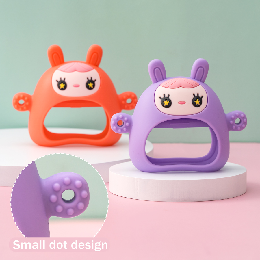 Mainan gigitan silikon anak-an - Teething Mitten Baby ulasan dan harga
