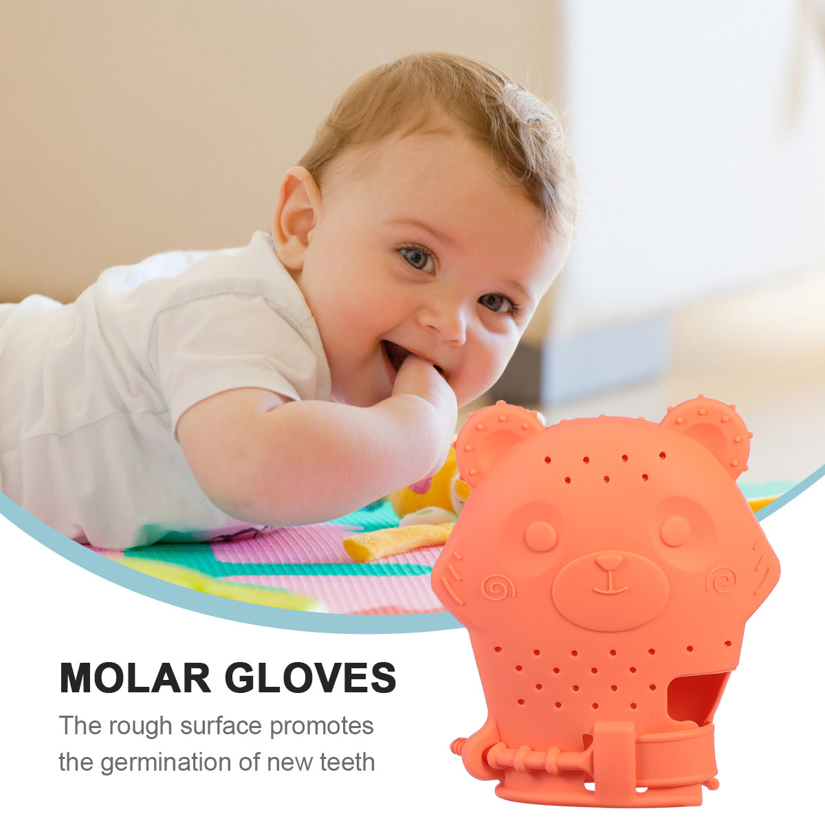 Sarung Tangan Teether Aman Sar - Teething Mitten Baby ulasan dan harga